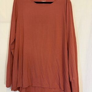 Old Navy Terracotta Long-Sleeve Crew Neck Top